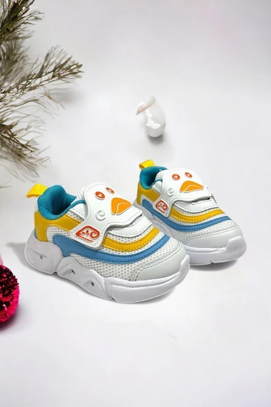 Memory Foam Tabanlı Cırt Cırtlı Unisex Çocuk Spor Sneakers - 4