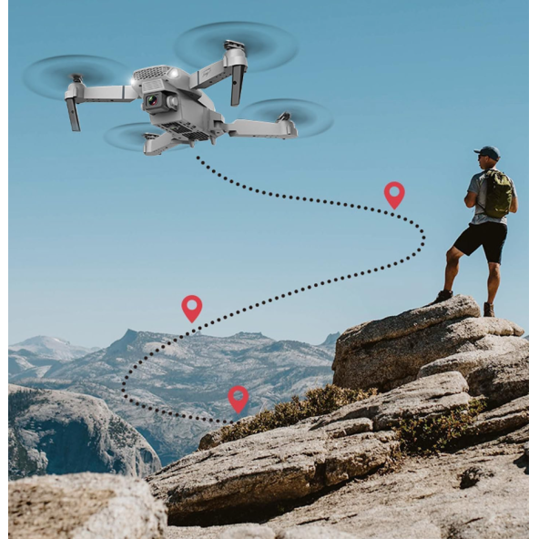 4 K Akıllı HD Çift Kamera İle1080 P Gerçek Zamanlı Drone - 3