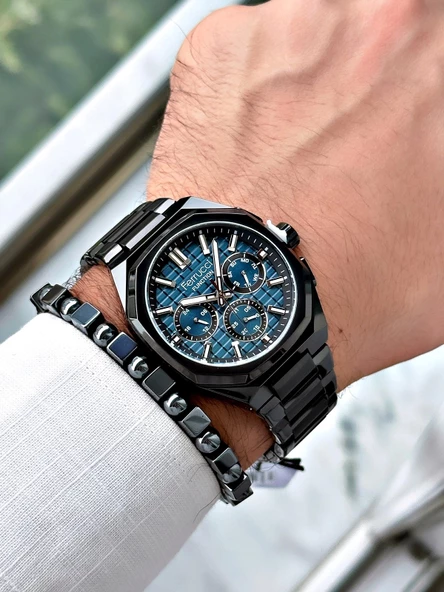 Ferrucci Function FCF.03372FM.02 Çelik Kordon Erkek Kol Saati - Resim 3