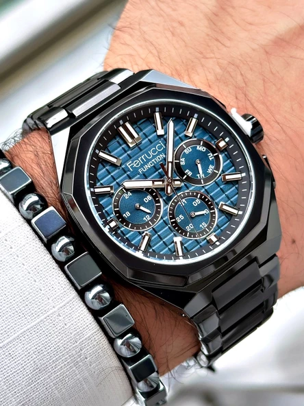 Ferrucci Function FCF.03372FM.02 Çelik Kordon Erkek Kol Saati ürün görseli