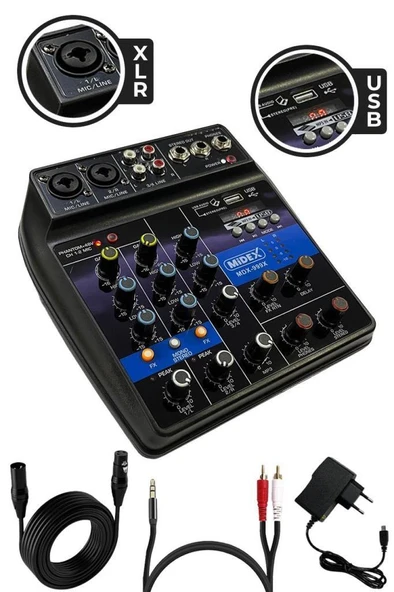 Lastvoice Rec Paket-1 BM800 Mikrofon Phantomlu Mikser Stand Filtre Set - Resim 2