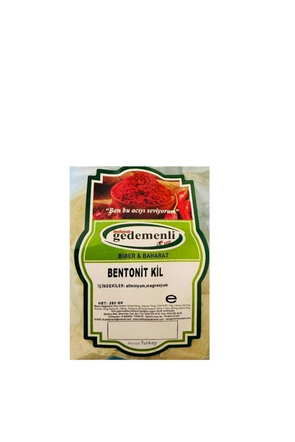 BENTONİT TOZ KİL 250 GR - 1