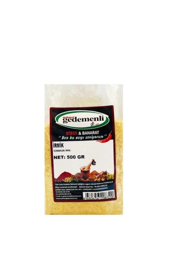 Irmik (doğaldır) 500 Gr - 1