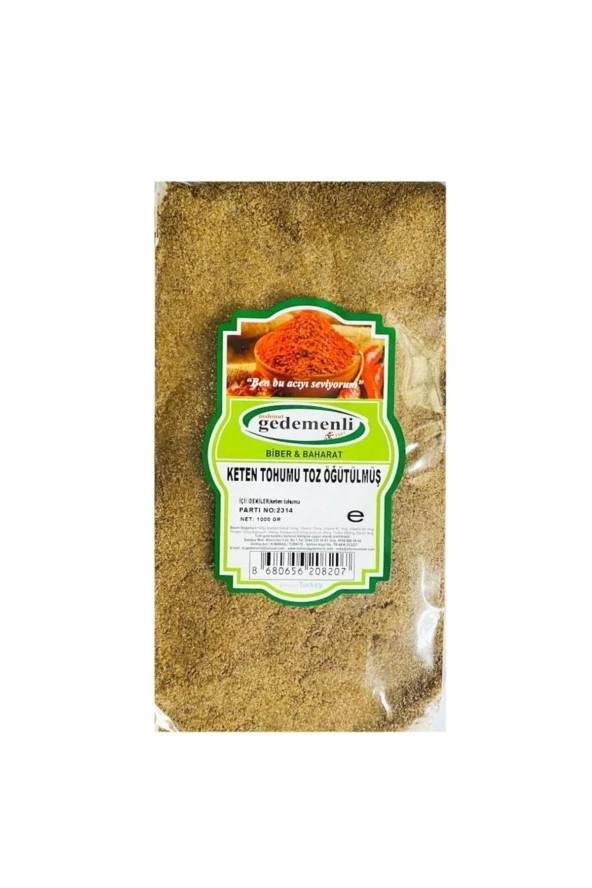 Keten Tohumu Toz Öğütülmüş Glutensiz 1 kg ürün görseli
