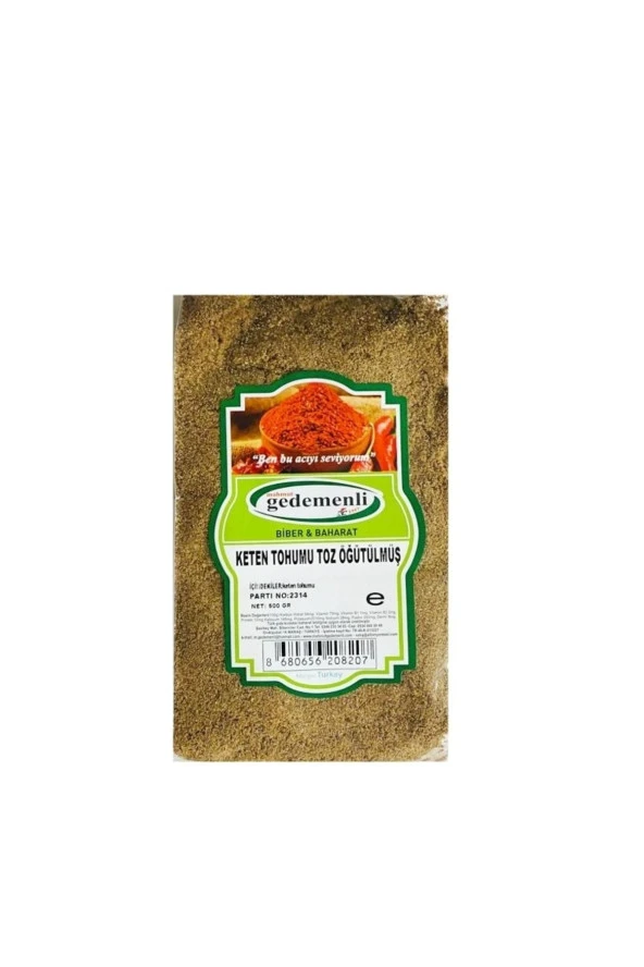 Keten Tohumu Toz Öğütülmüş Glutensiz 500 Gr