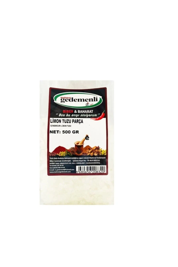 Limon Tuzu Tane 500 Gr ürün görseli