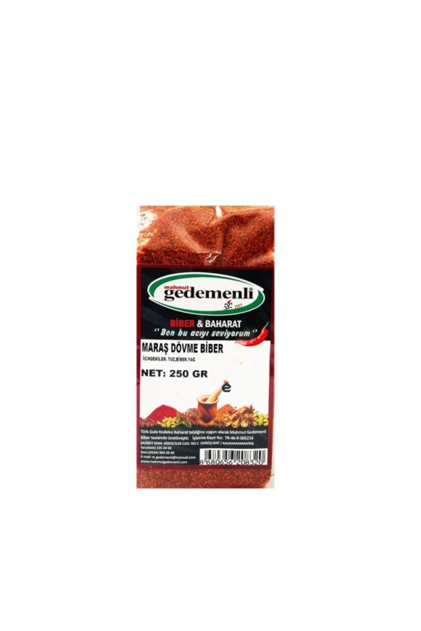 Maraş Dövme Biber 250 ürün görseli