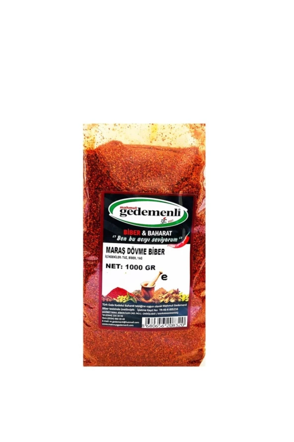 Maraş Dövme Biber 1000 gr ürün görseli