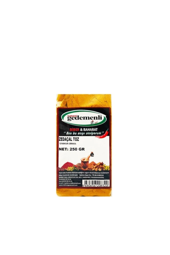 Zerdeçal Toz 250 Gr