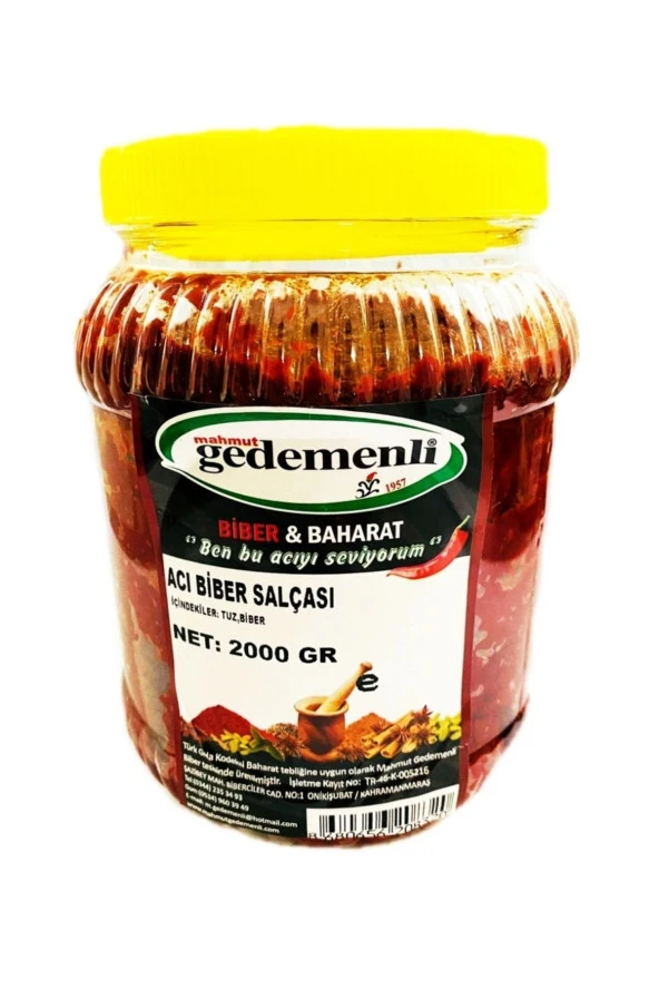 Ev Tipi Acı Biber Salçası 2 kg