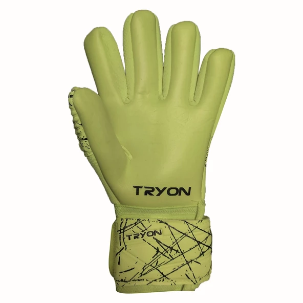 Tryon Plus Fosforlu Sarı Siyah Kaleci Eldiveni - 2