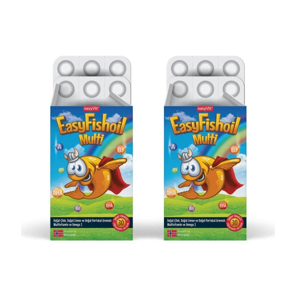EasyFishoil Multi 30 Çiğnenebilir Jel Tablet