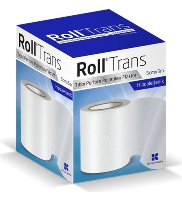 Roll Trans Şeffaf Perfore Polietilen Flaster 5cm X 5m