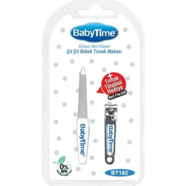 BabyTime Bt182 Çıt Çıt Bebek Tırnak Makası (Tırnak Törpüsü Hediyeli) BT182