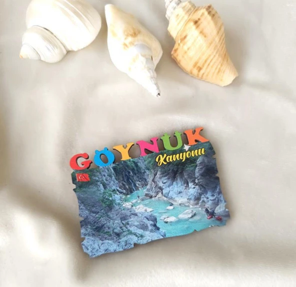 Magnet Antalya Göynük Kanyonu Ahşap Mıknatıslı Buzdolabı Süsü