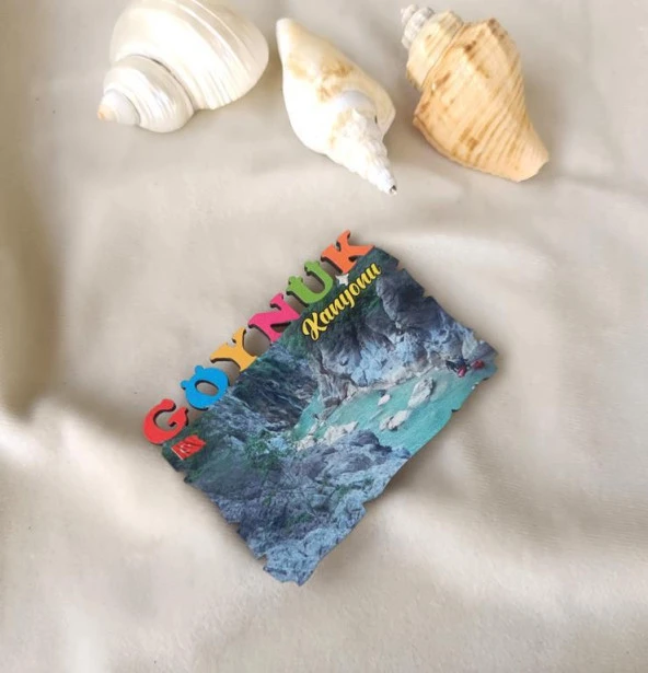 Magnet Antalya Göynük Kanyonu Ahşap Mıknatıslı Buzdolabı Süsü - 3