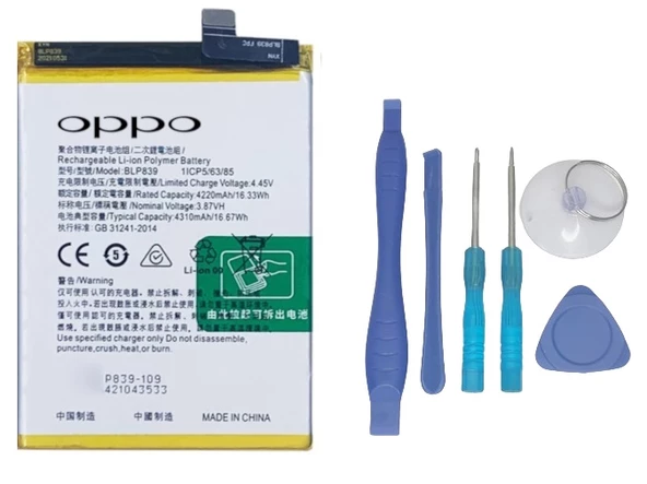Oppo A94 -5g- Blp839 -Batarya Pil Sıfır Orijinal + TAMİR SETİ ürün görseli