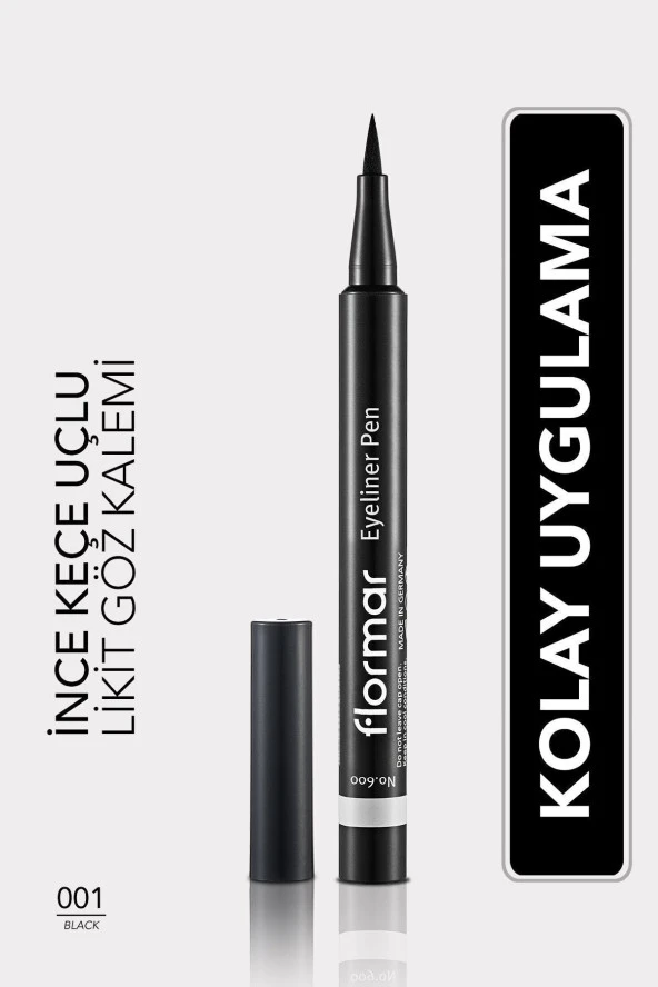 Yarı Mat Bitişli Eyeliner (SİYAH) - Eyeliner Pen - 001 Black - 8690604109609