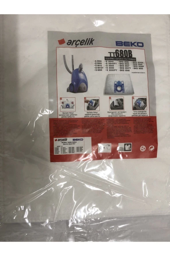 Tt 680 B Süpürge Toz Torbası