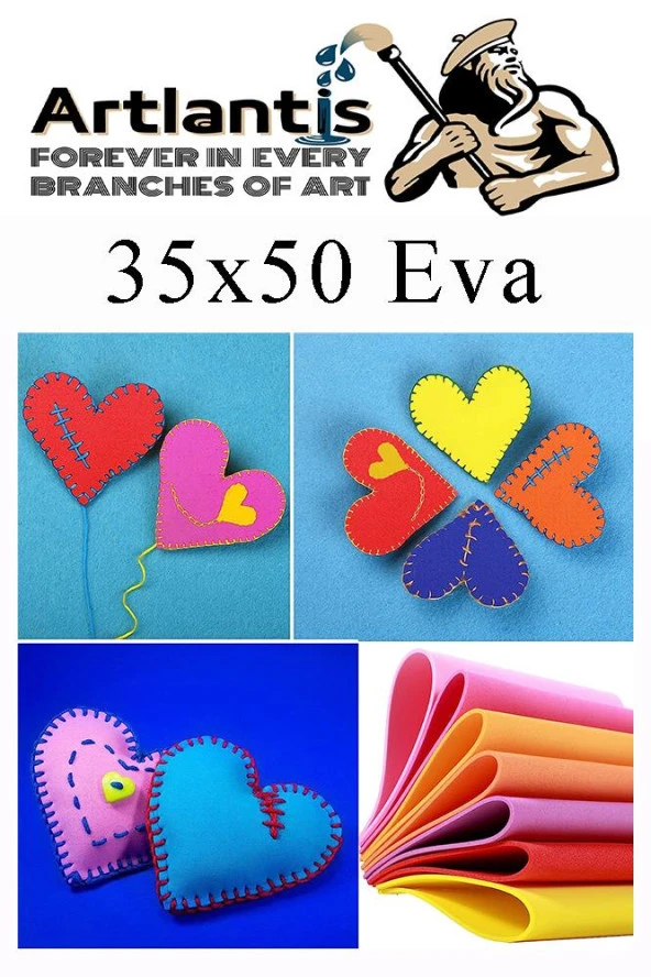 Eva 10 Renk 35x50 cm 1 Paket Düz Eva Süngeri 10 Lu Renkli Eva 35*50 Elişi Okul Öncesi Ana Sınıfı İlkokul - 4