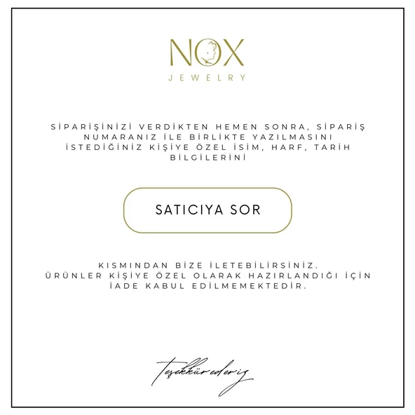 925 Ayar Gümüş Kişiye Özel İsim Yazılı Kalp Desenli Kolye- CNS00131 - Resim 7