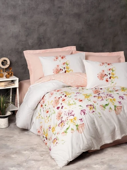 Cotton Box Ranforce Nevresim Takımı Çift Kişilik Emma Somon