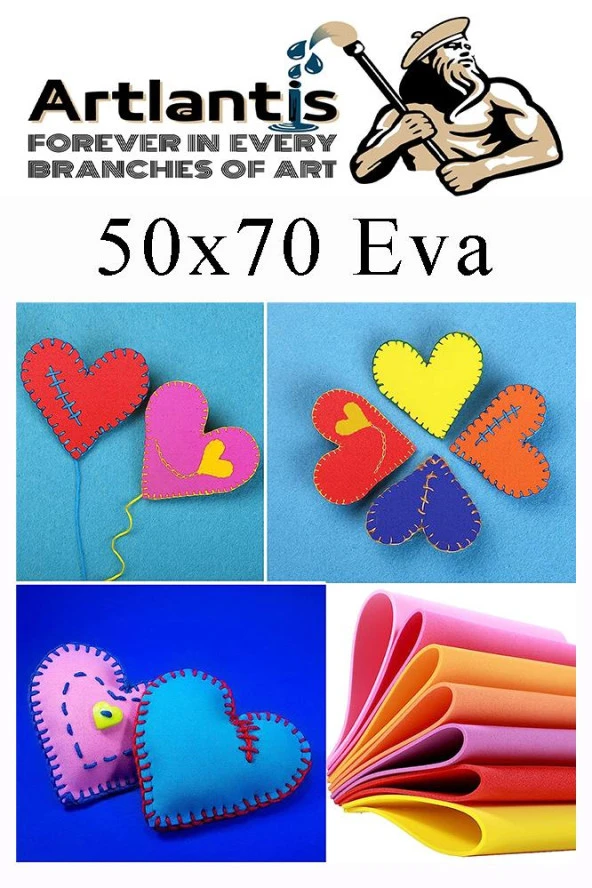 Eva 10 Renk 50x70 cm 1 Paket Düz Eva Süngeri 10 Lu Renkli Eva 50*70 Elişi Okul Öncesi Ana Sınıfı İlkokul - 4