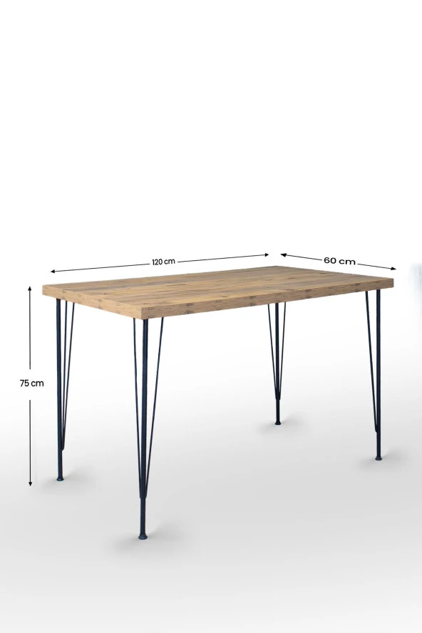 VIANEM Portatif 4'lÜ Sandalye 60x120 Masa Takımı Mutfak Bahçe Balkon Masa Takımı - Resim 6