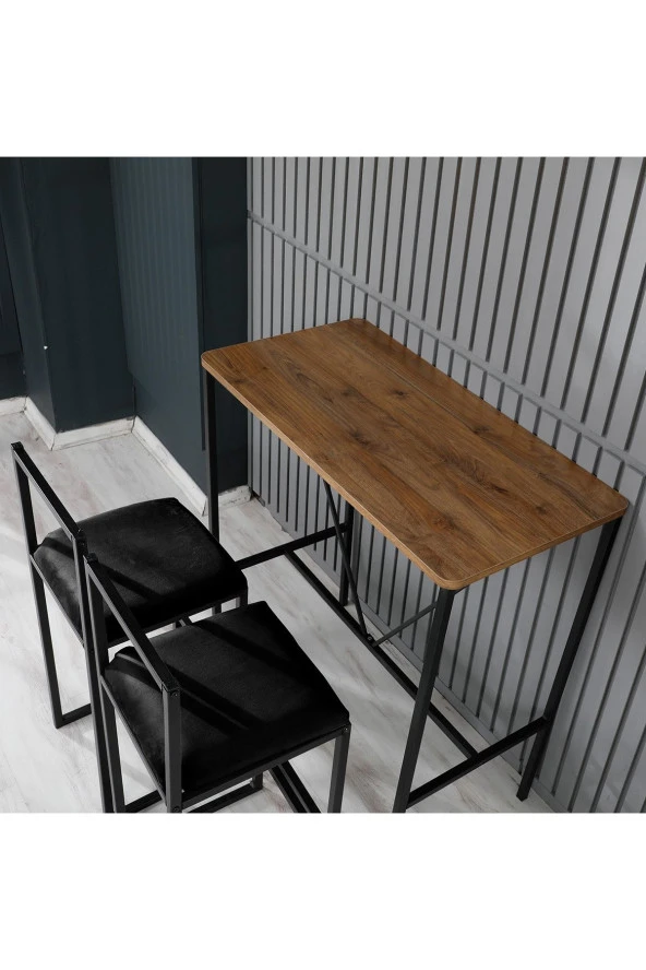 VIANEM Ikili Bar Sandalyesi Bar Masası Takımı - 2