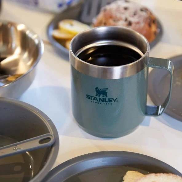 The Legendary Camp Mug Kapaklı Termos Bardak 0.35L 12oz - Hammertone Green - 6