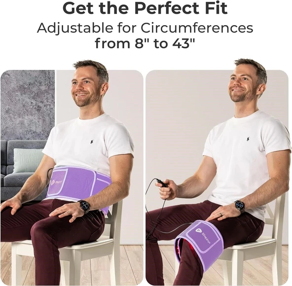 Lifepro Kızılötesi Kırmızı Işık Terapi Kemeri - Kas Rahatlama - Mor - 4