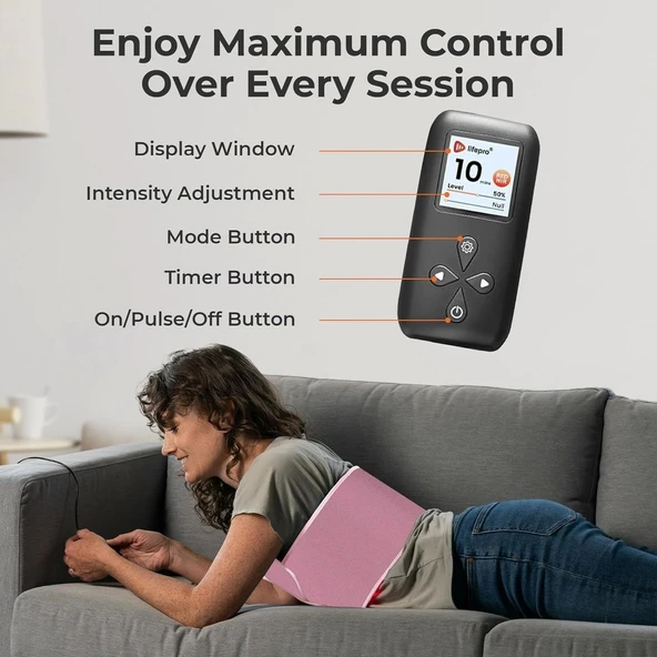 Lifepro Kızılötesi Kırmızı Işık Terapi Kemeri - Kas Rahatlama - Pembe - 3