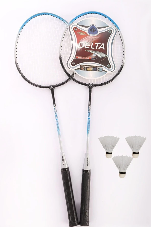 Delta 2 Adet Badminton Raketi İle 3 Adet Badminton Topu Ve Deluxe Badminton Çantası Çiftler İçin Set