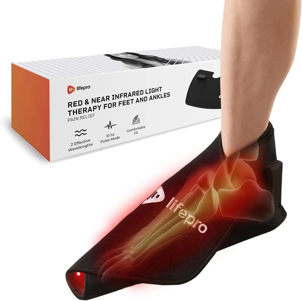 LifePro Kırmızı ve Yakın Kızılötesi Işık Terapisi Ayak ve Ayak Bileği Desteği