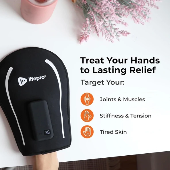 LifePro Kızılötesi ve Kırmızı Işık Terapi Eldiveni - Şarj Edilebilir LED Eldiven - 2