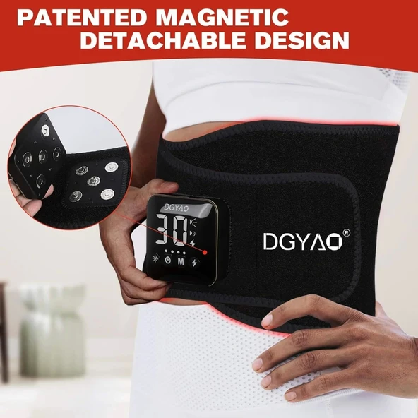 DGYAO Kablosuz Kırmızı Işık Terapi Kemeri (Masaj Cihazı Olmadan) - 2