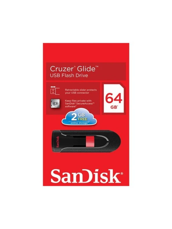 Sandisk Cruzer Glide 64GB Usb Bellek (SDCZ60-064G-B35)