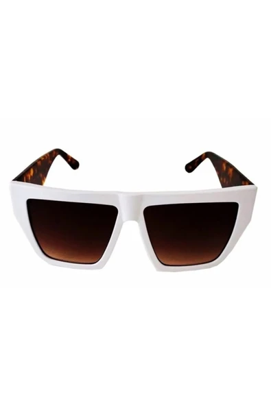 Sol.K Comcarrox-k Kadın Güneş Gözlüğü Büyük Lensli uv400 cr-39 lens Beyaz - Resim 7