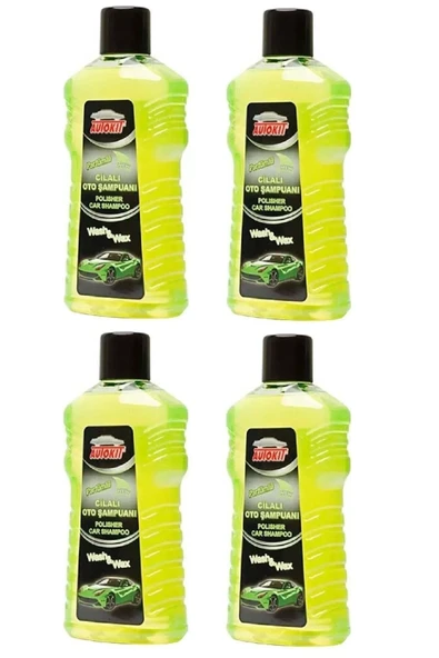 AUTOKIT Cilalı Oto Şampuanı 1000 ml 4'lü Avantaj Paket