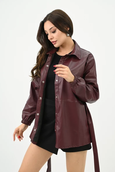 Kadın Suni Deri Tunik 1699-24 - 2