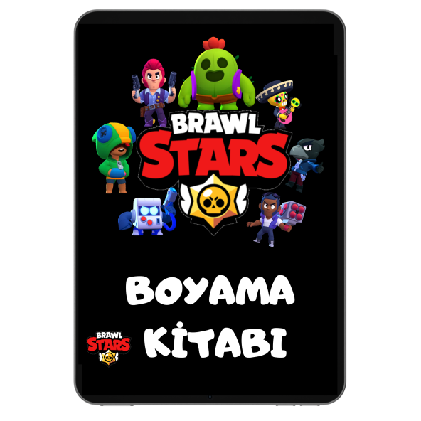 Brawl Stars Boyama Kitabı - Brawl Stars Karakter Figür Boyamaları - Brawl Stars Figür - Brawl Stars