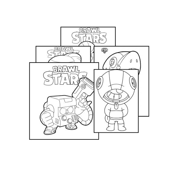 Brawl Stars Boyama Kitabı - Brawl Stars Karakter Figür Boyamaları - Brawl Stars Figür - Brawl Stars - 4