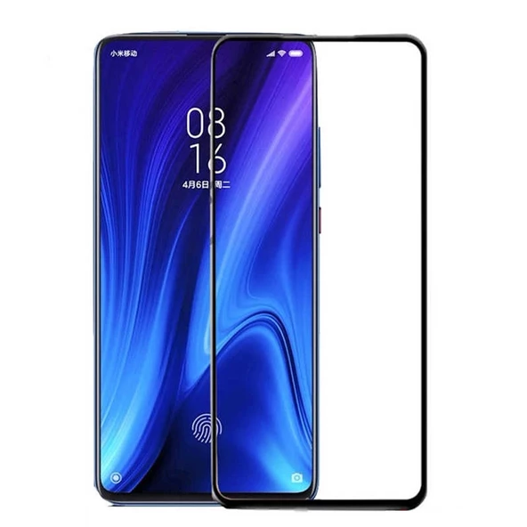 Xiaomi Mi 9T Kenarları Kırılmaya Dayanıklı Cam Ekran Koruyucu