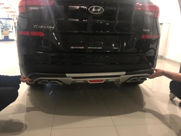 AUTOGP Hyundai tucson ön arka tampon koruması difüzör 2018 2019 2020 1.6 (Kalın Tip) - 3