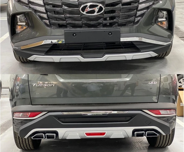 AUTOGP Hyundai tucson ön arka tampon koruması difüzör 2021 / 2023 - 2