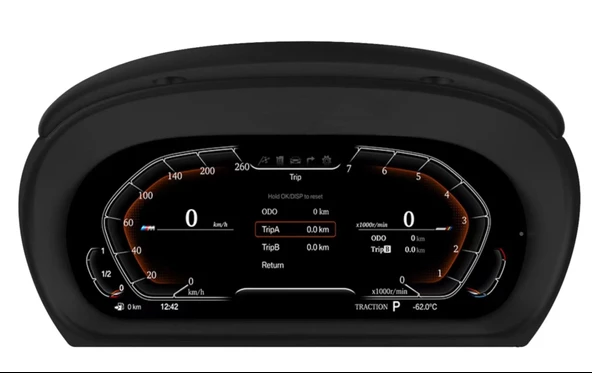 Autogp Bmw E90 e92 e93 hayalet ekran dijital gösterge paneli 2005 / 2012