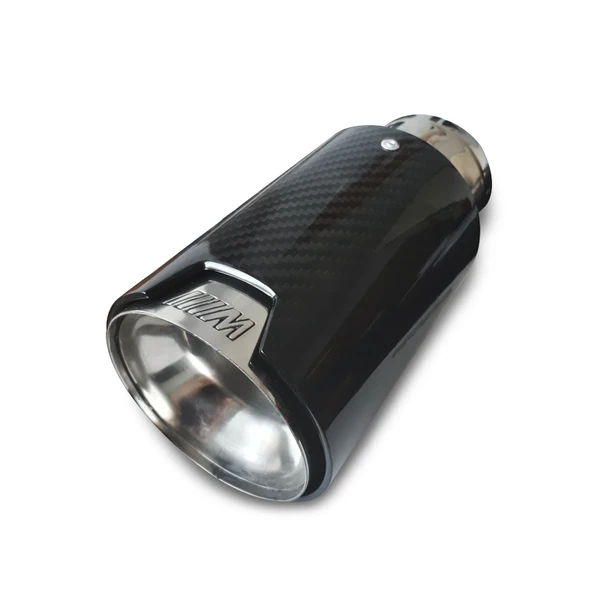 AKRAPOVİÇ Akrapoviç egzoz ucu parlak karbon bmw m logolu 90mm