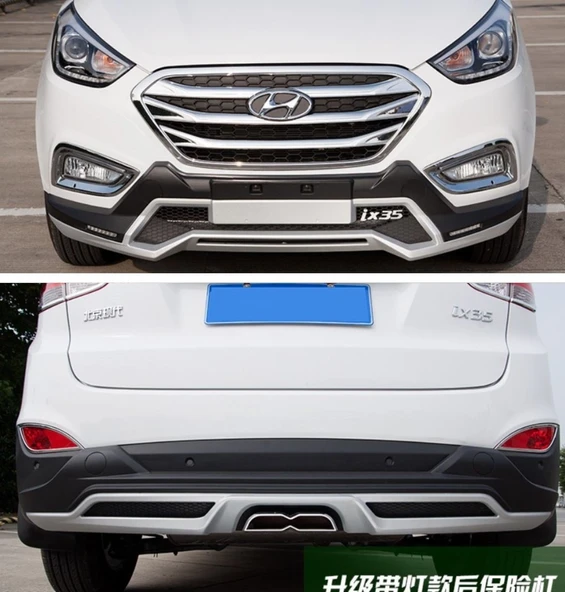 AUTOGP Hyundai ix35 ön ve arka koruma çift çıkış egzozlu - 1