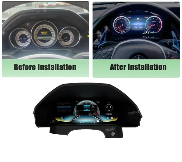 Autogp Mercedes w207 w212 hayalet ekran dijital gösterge paneli 2009 / 2016 - 2