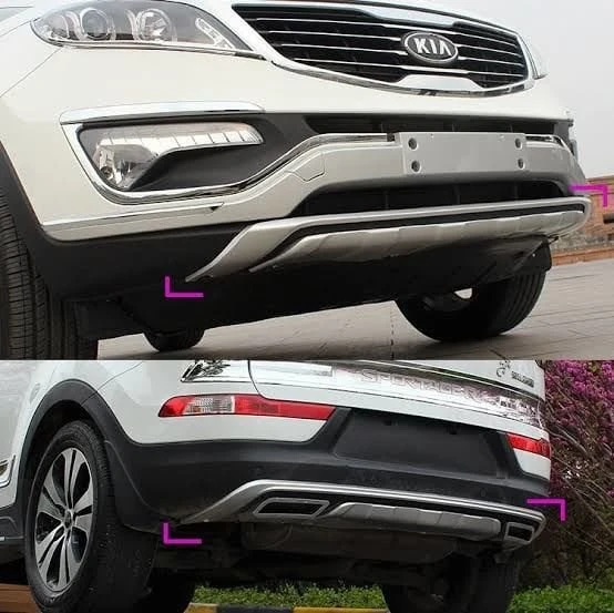 AUTOGP Kia sportage ön ve arka koruma difüzörü çift çıkış egzos 2010 / 2015 - 2